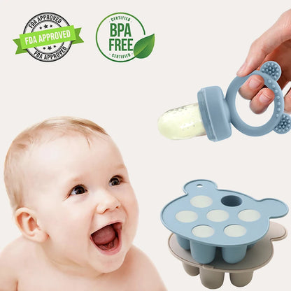 Giggle Gobble Baby Feeding Pacifier w/ Tray for Freezing