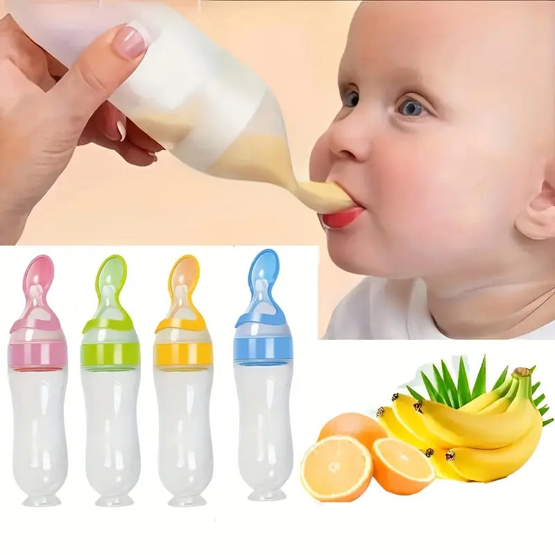 Giggle Gobble Baby Squeeze Feeding Spoon